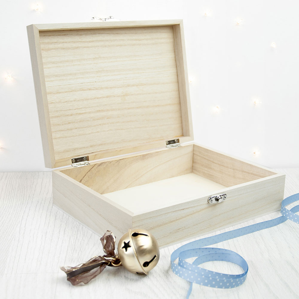 Personalised Baby Penguin First Christmas Box