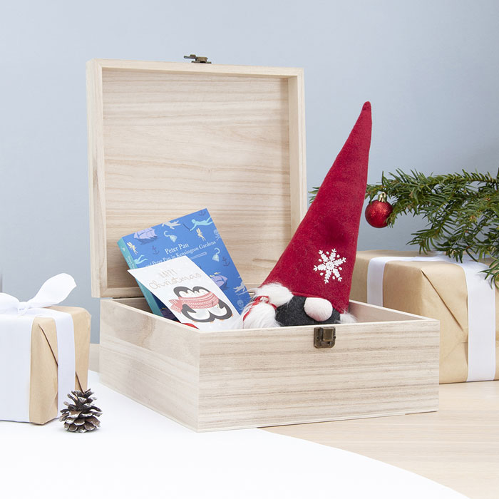 Personalised Scandi Fox Large Christmas Eve Box
