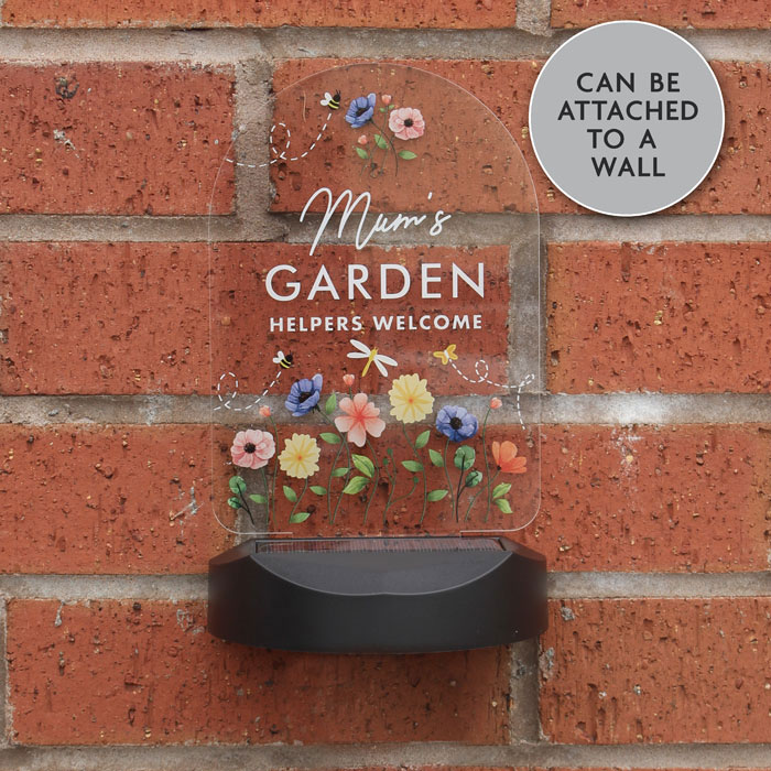 Personalised Vegetable Patch Outdoor Solar Light Up Sign