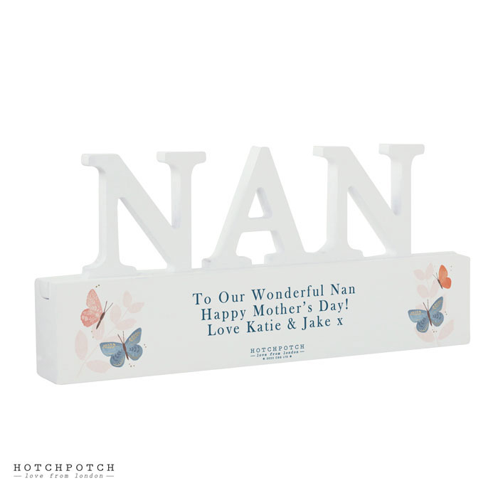 Personalised Hotchpotch Butterfly Nan Ornament