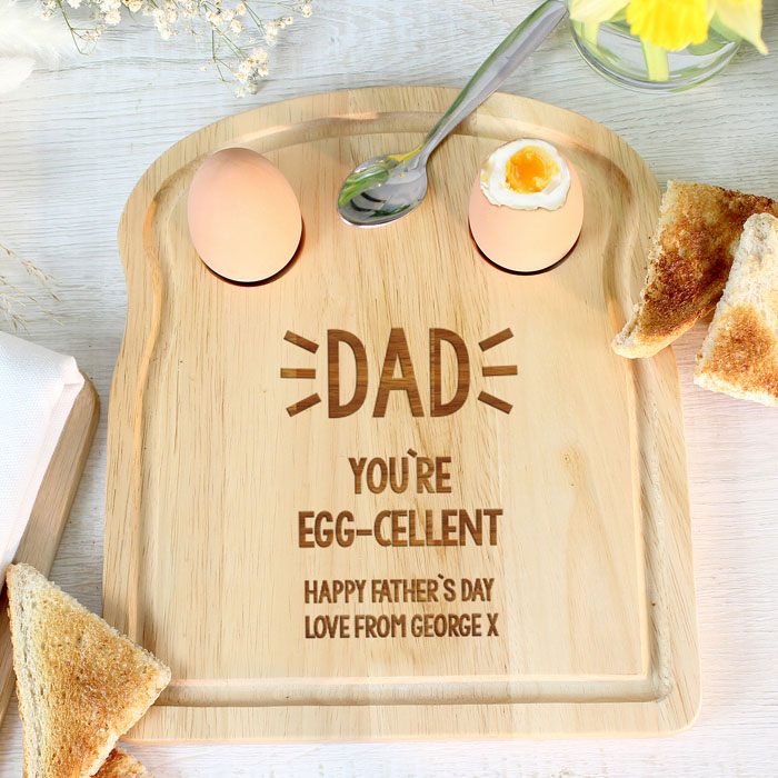 Personalised Any Text Egg and Toast Board