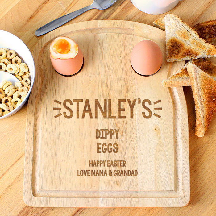 Personalised Any Text Egg and Toast Board