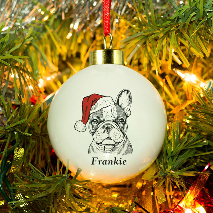 Personalised Dog Breed Christmas Tree Bauble