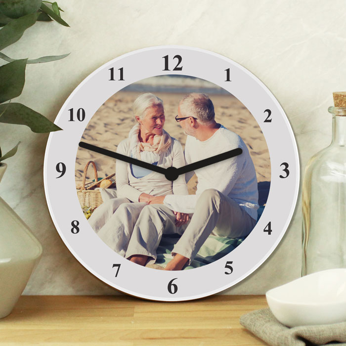 Personalised Photo Upload Wooden Wall Clock
