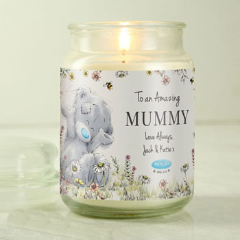 Personalised Me to You Floral Large Scented Jar Candle