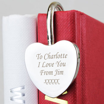 Personalised Silver Plated Heart Bookmark