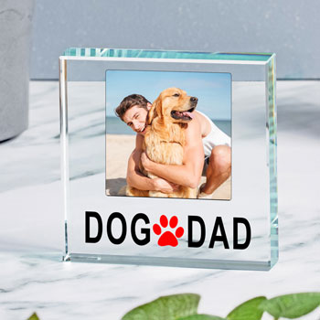 Dog Dad/Dog Mum Glass Photo Upload Token