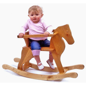 Wooden Junior Toddler Rocking Horse Toy