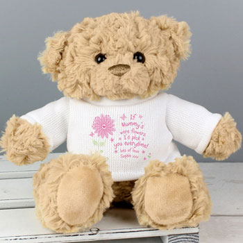 Personalised I'd Pick You Teddy Bear in a T-Shirt - Any Name