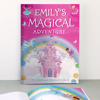 Girl's A4 Personalised Princess & Unicorn Magical Story Book
