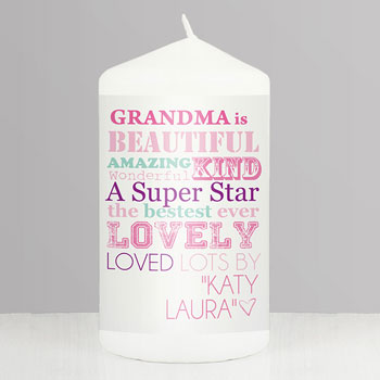 Personalised She Is... Candle - Mother's Day, Grandmothers