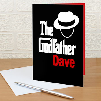 The Godfather Personalised Novelty Thank You Card