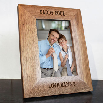 Daddy Cool Engraved Photo Frame 4x6 Inch Father's Day Gift