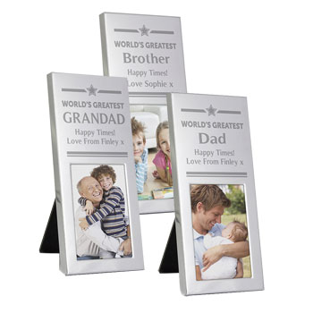 Personalised World's Greatest Luxury Small Silver Frame