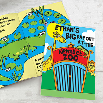 Personalised Zoo Children's A4 Story Book 