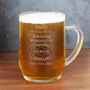 Personalised Vintage Typography Tankard Any Name