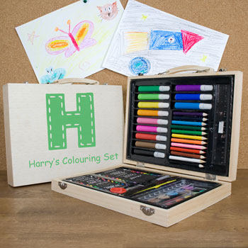 Personalised Children's Colouring In Art Set