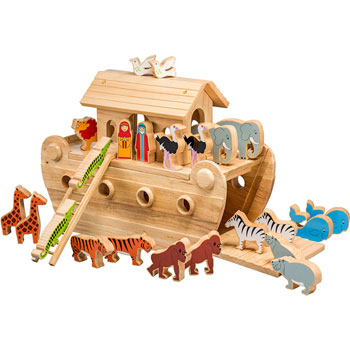 Deluxe Lanka Kade Wooden Noah’s Ark with Colourful Animals