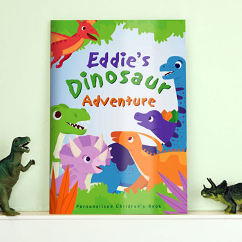 Children's Personalised Dinosaur Adventure Story Book