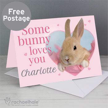 Personalised Rachael Hale Some Bunny Easter Card