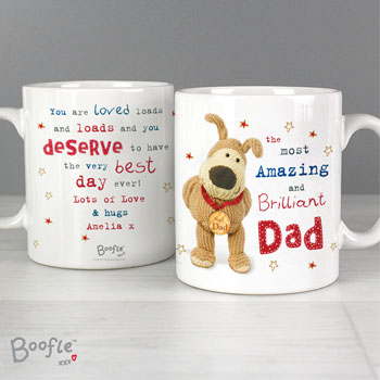 Personalised Boofle Medal China Mug for Dads, Granddads etc.