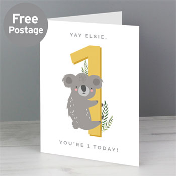 Personalised Animal Themed Children's Birthday Card