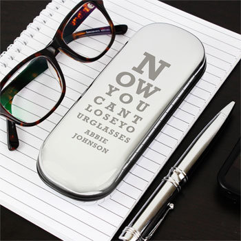 Personalised Eye Exam Glasses Case Grandparent Gift