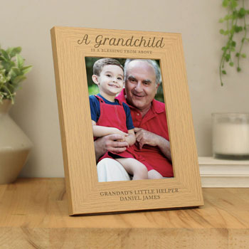 Personalised A Grandchild Is A Blessing 5x7 Inch Photo Frame