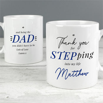 Personalised Step Dad Ceramic Mug