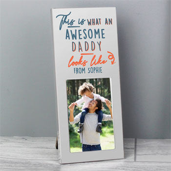 Personalised This Is What Awesome Looks Like Photo Frame Dad