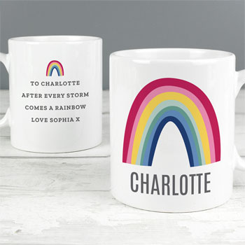 Personalised Ceramic Rainbow Mug