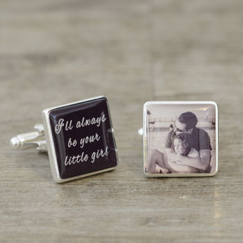 I'll Always Be Your Little Girl Photo Cuff links