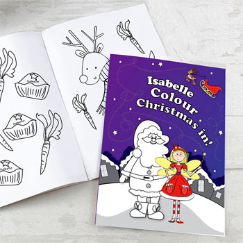 Personalised Christmas Fairy Colouring Book