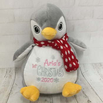 Personalised Mumbles Penguin Teddy Soft Toy