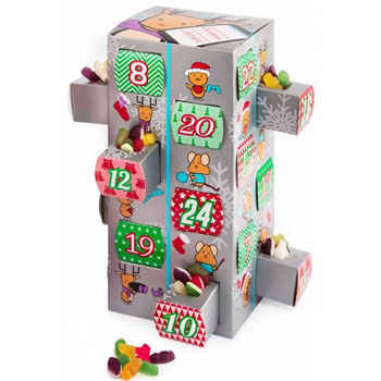 Kid's Large Advent Calendar Box With Haribo Sweets