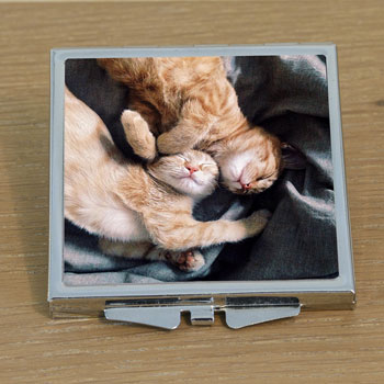 Personalised Pet Photo Compact Mirror Pet Owner's Gift