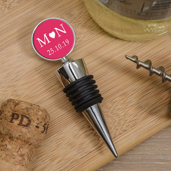 Personalised Wine Bottle Stopper Initials & Date