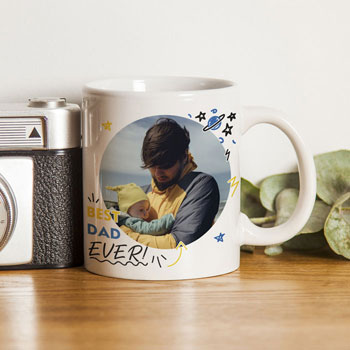 Personalised Best Ever Photo Upload White Ceramic Mug