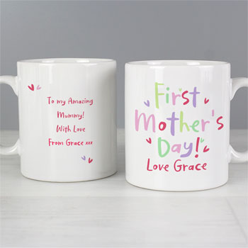Personalised Happy First Mother's Day Mug