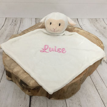 Personalised Cubbies Loverby Lamb Comforter Pink or Blue