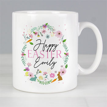 Personalised Ceramic Easter Springtime Mug For Her