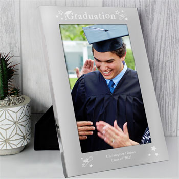 Personalised Graduation 5x7 Inch Silver Photo Frame