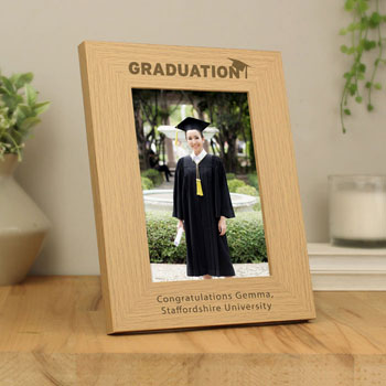 Personalised Graduation 5x7 Inch Wooden Photo Frame