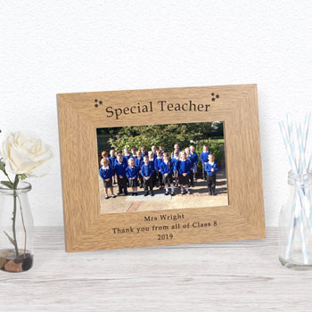 Personalised Special Teacher Wood Frame 6x4 Inch