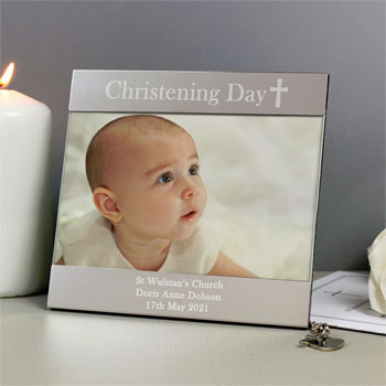 Personalised Christening Day Square 6x4 Inch Photo Frame