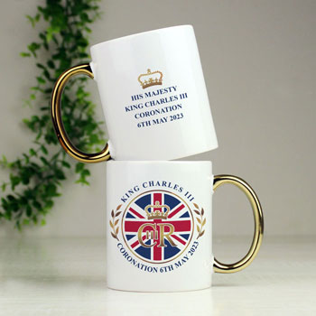 Personalised King Charles III Commemorative Coronation Mug