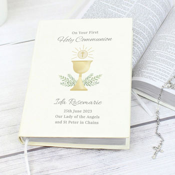 Personalised First Holy Communion Holy Bible Eco-friendly