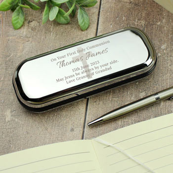 Personalised Religious Occasion Pen and Box Set