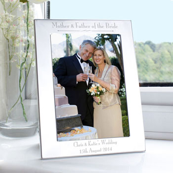 Personalised Mother & Father of the Bride 5x7 Photo Frame