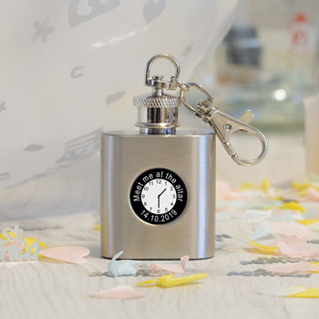 Personalised Meet Me At The Altar Stainless Steel Hip Flask